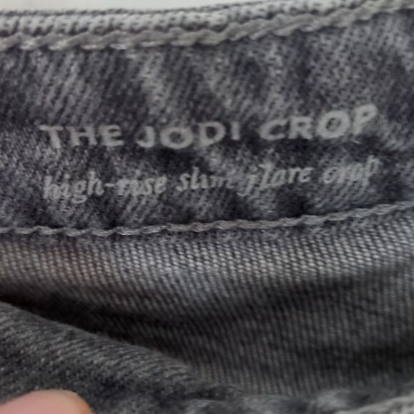 AG Jodi High-Rise crop kick flare Jeans in Gray - Picture 7 of 12